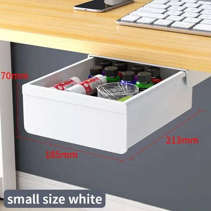 Hidden Under-Desk Drawer Organizer