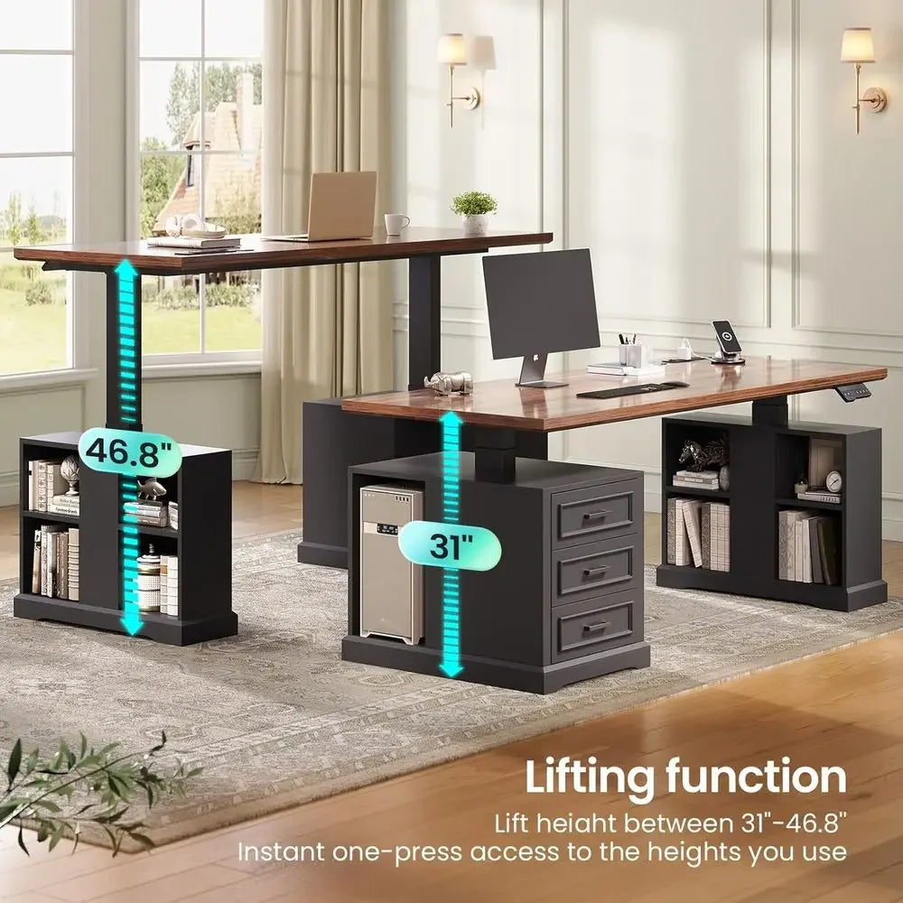Standing Desk with 3 Drawers
