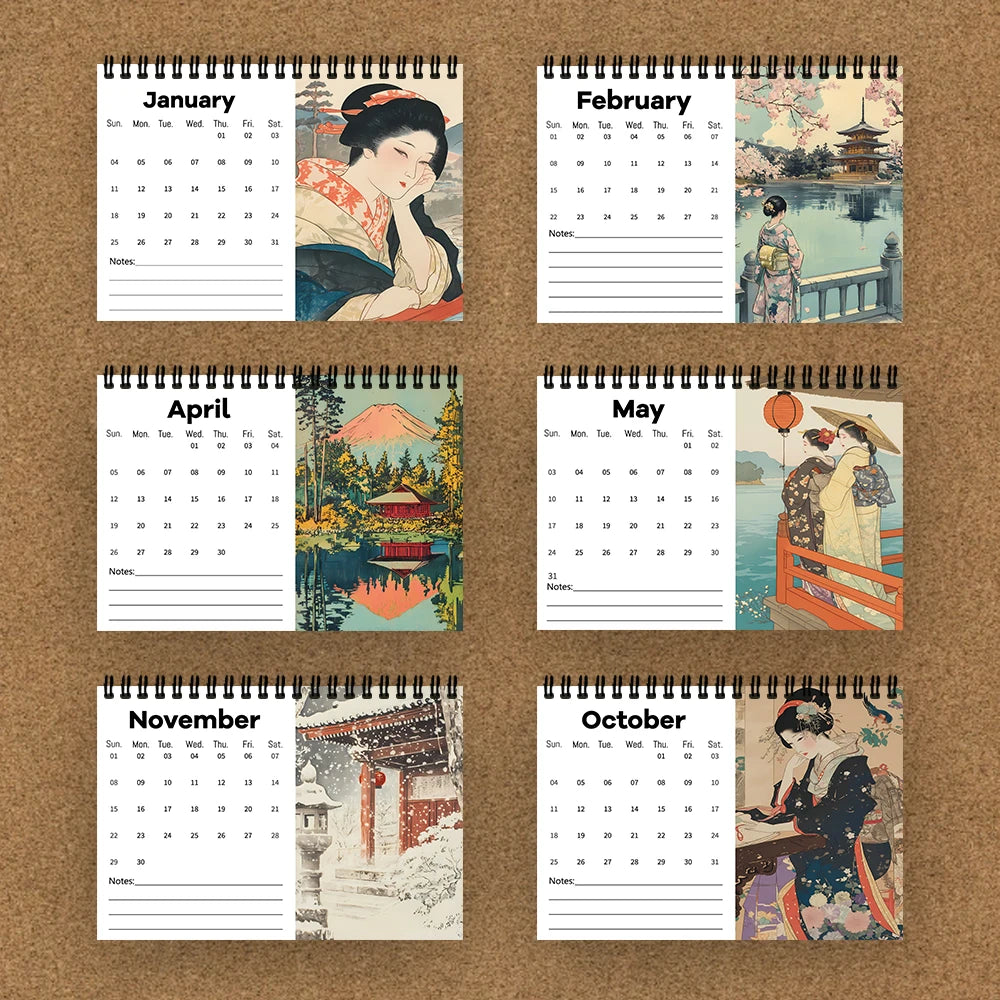 UkiyoCal 2026 Japanese Art Calendar