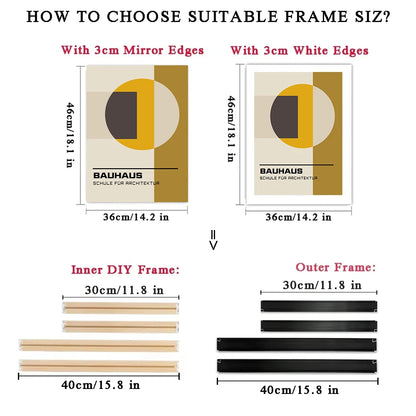 Metal and Wood Canvas Frame Kit