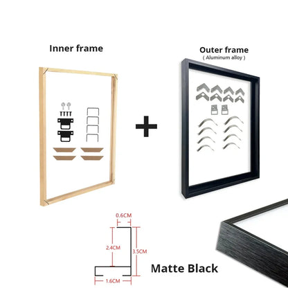 Metal and Wood Canvas Frame Kit
