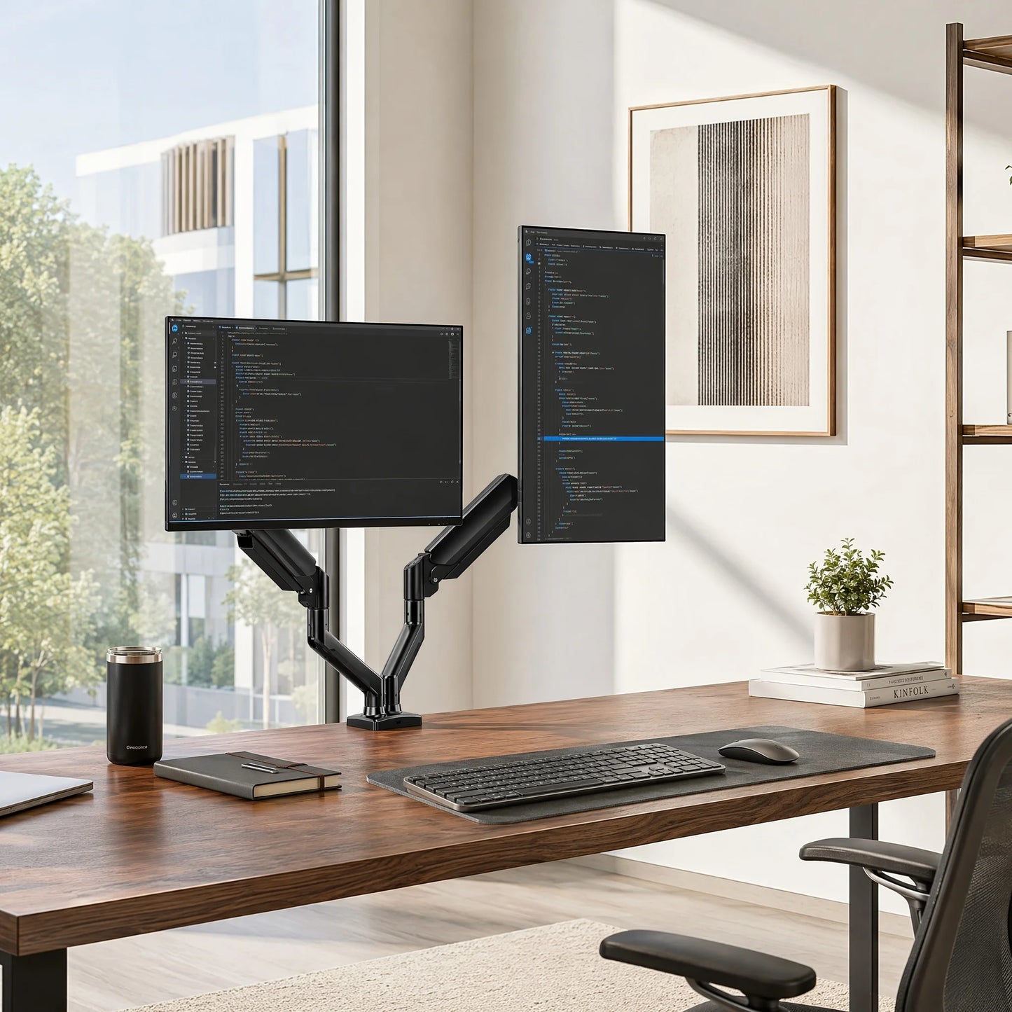 Kyspho 33-Inch Dual Monitor Mount