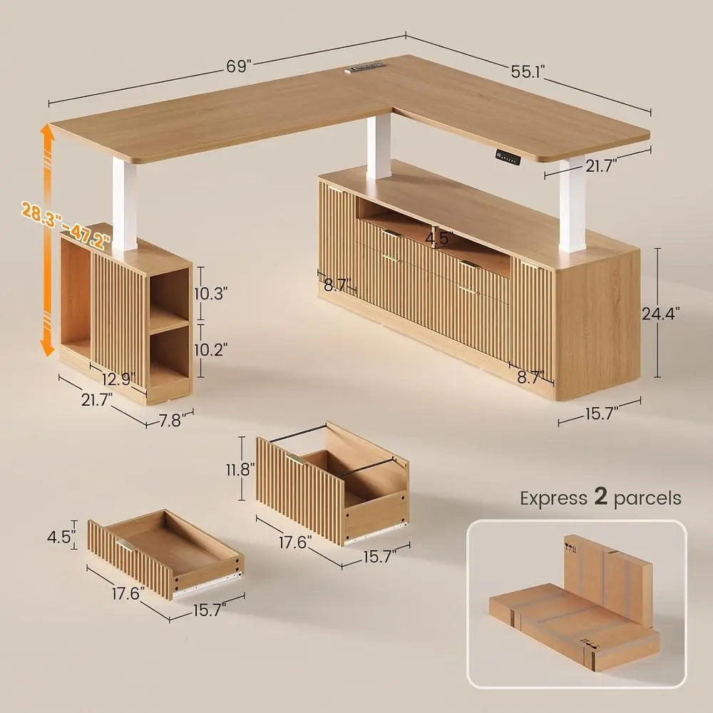 Grand Haven Storage Standing Desk