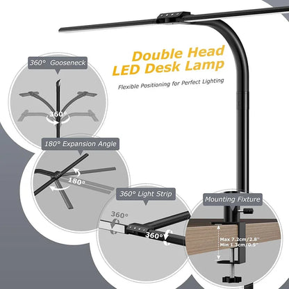Double Head Architect Desk Lamp
