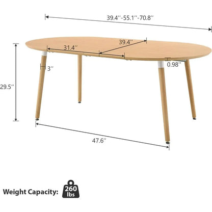 Fontaine Expandable Oval Dining Table