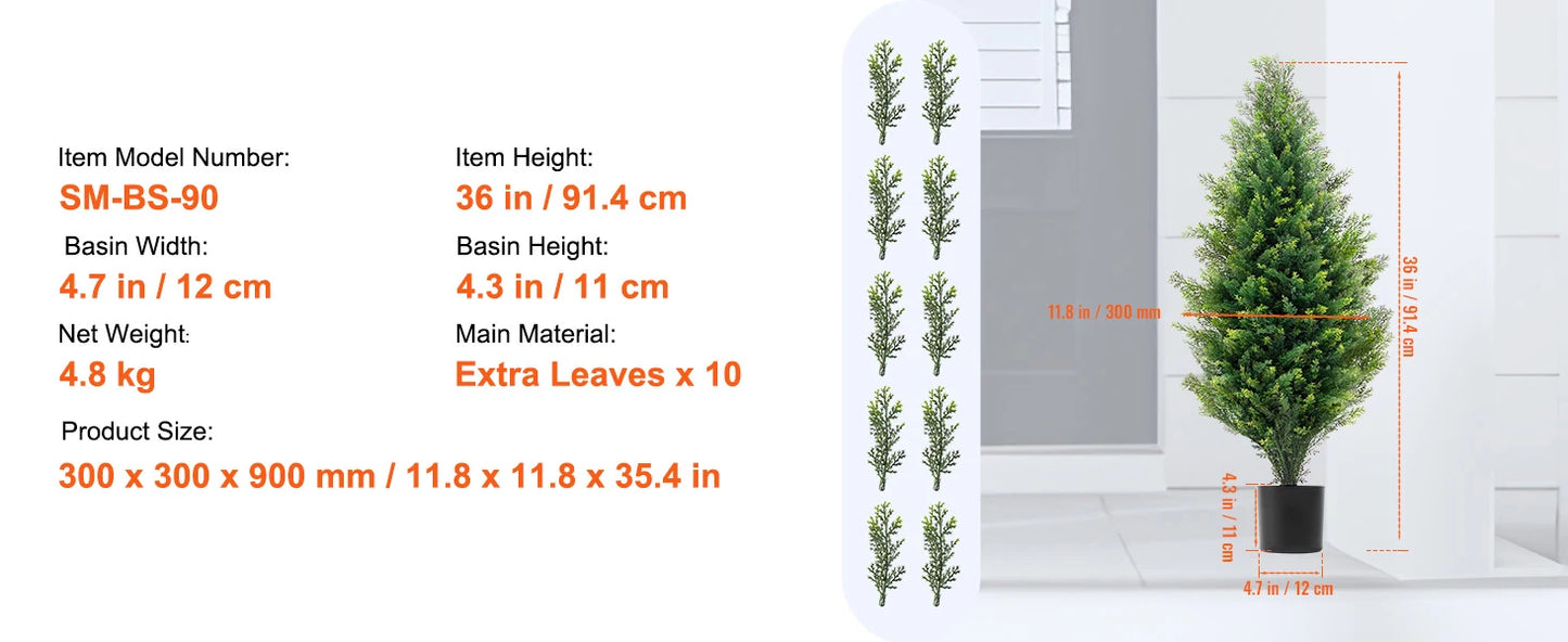 Artificial Cedar Topiary Tree