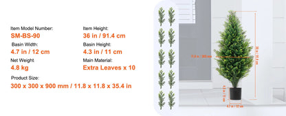 Artificial Cedar Topiary Tree