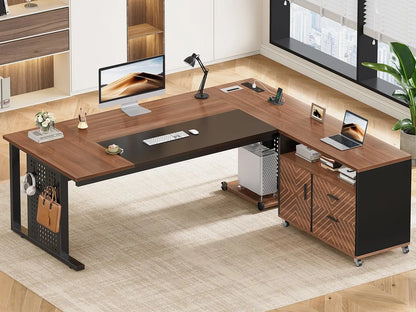 Monarch Executive L-Shaped Desk