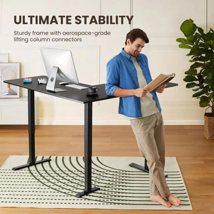 Large L-Shaped Standing Desk
