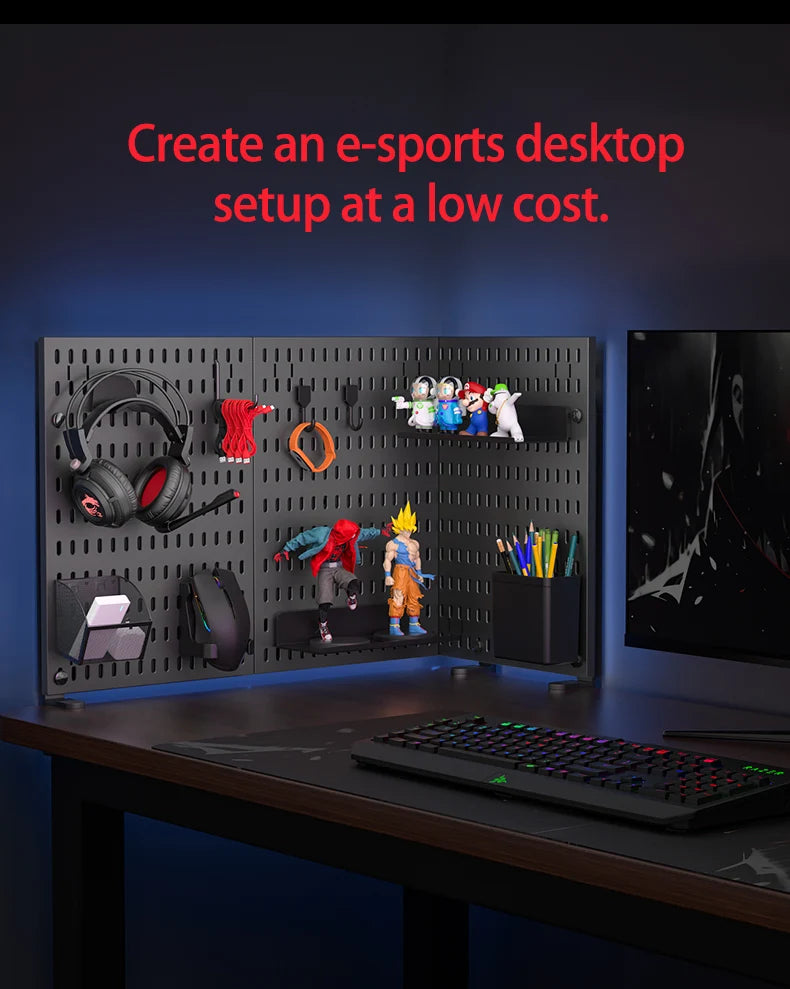 Desktop Standing Pegboard Organizer