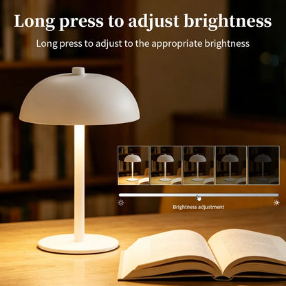 Cordless LED Table Lamp | USB-C Rechargeable, Touch Dimmable
