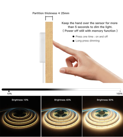 USB COB LED Desk Strip Light