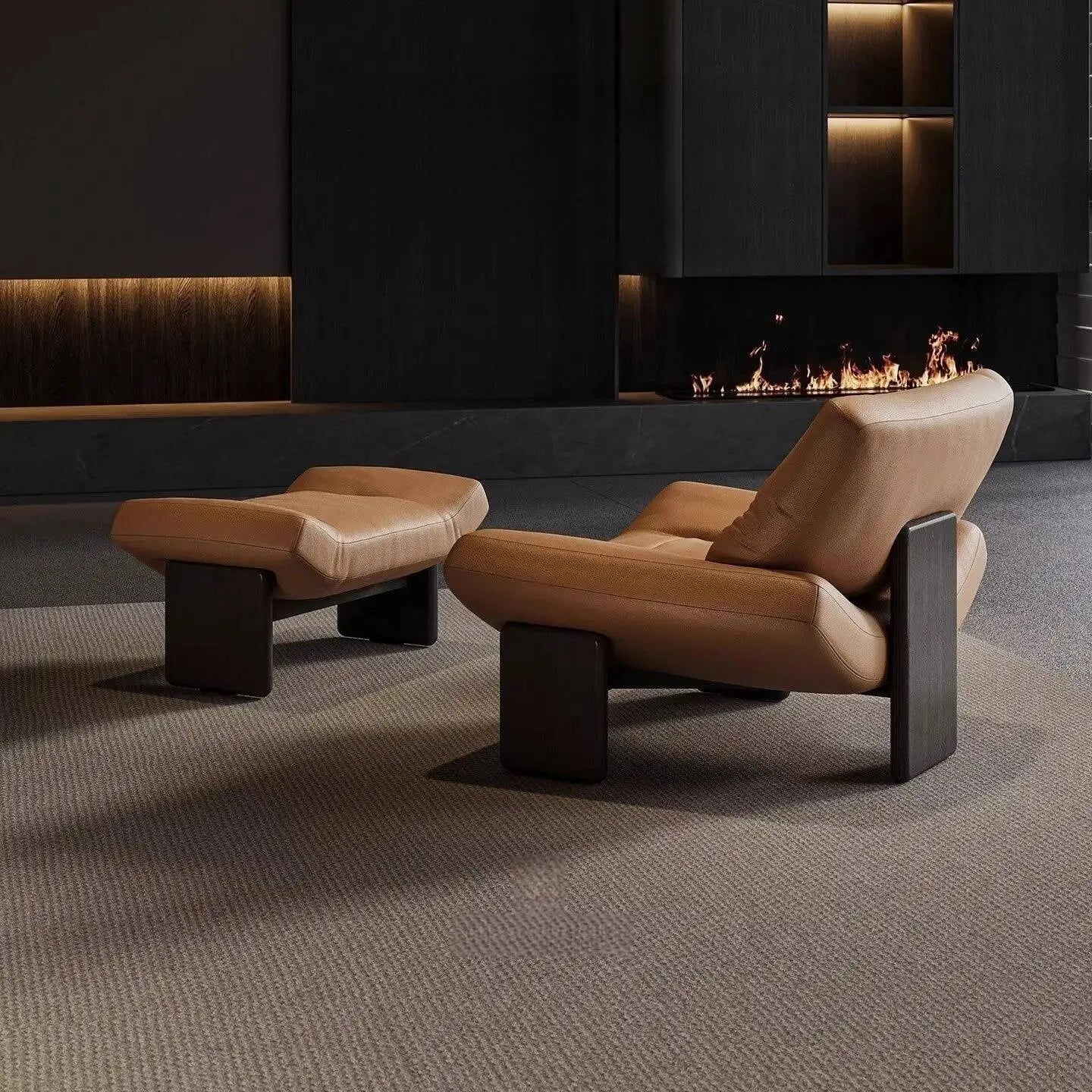 Ergove Italian Leather Leisure Chair