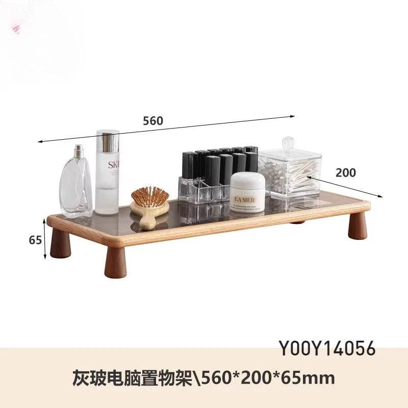 Solid Wood Desktop Monitor Stand