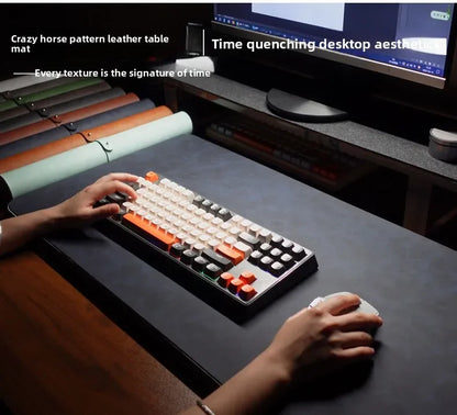LuxPad Waterproof PU Desk Mat Set