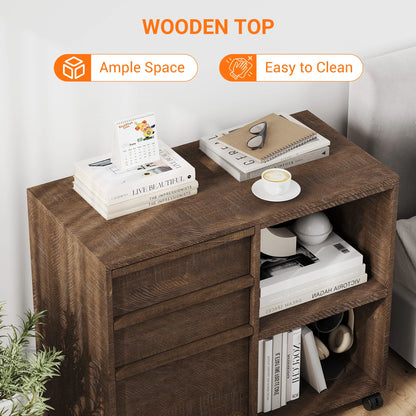 Ergove 3-Drawer Rolling File Cabinet