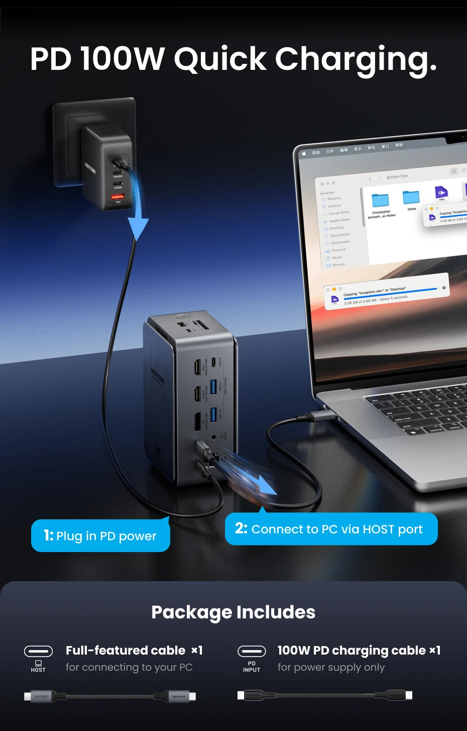Vention 13-in-1 Docking Station