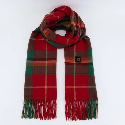 USB Heated Scarf | 3 Heat Gears, Soft Fleece Fringe Neck Warmer