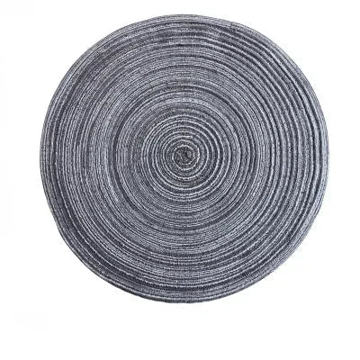 Round Woven Ramie Placemats, Set of 6