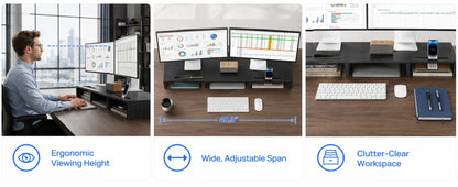 Dual Monitor Stand Riser