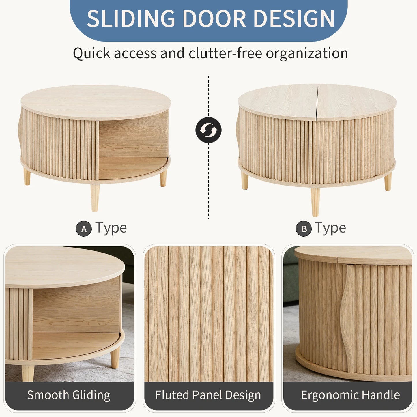 Aster Flip-Top Coffee Table