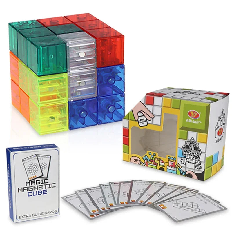Magnetic Building Blocks Set - 7pc STEM Puzzle