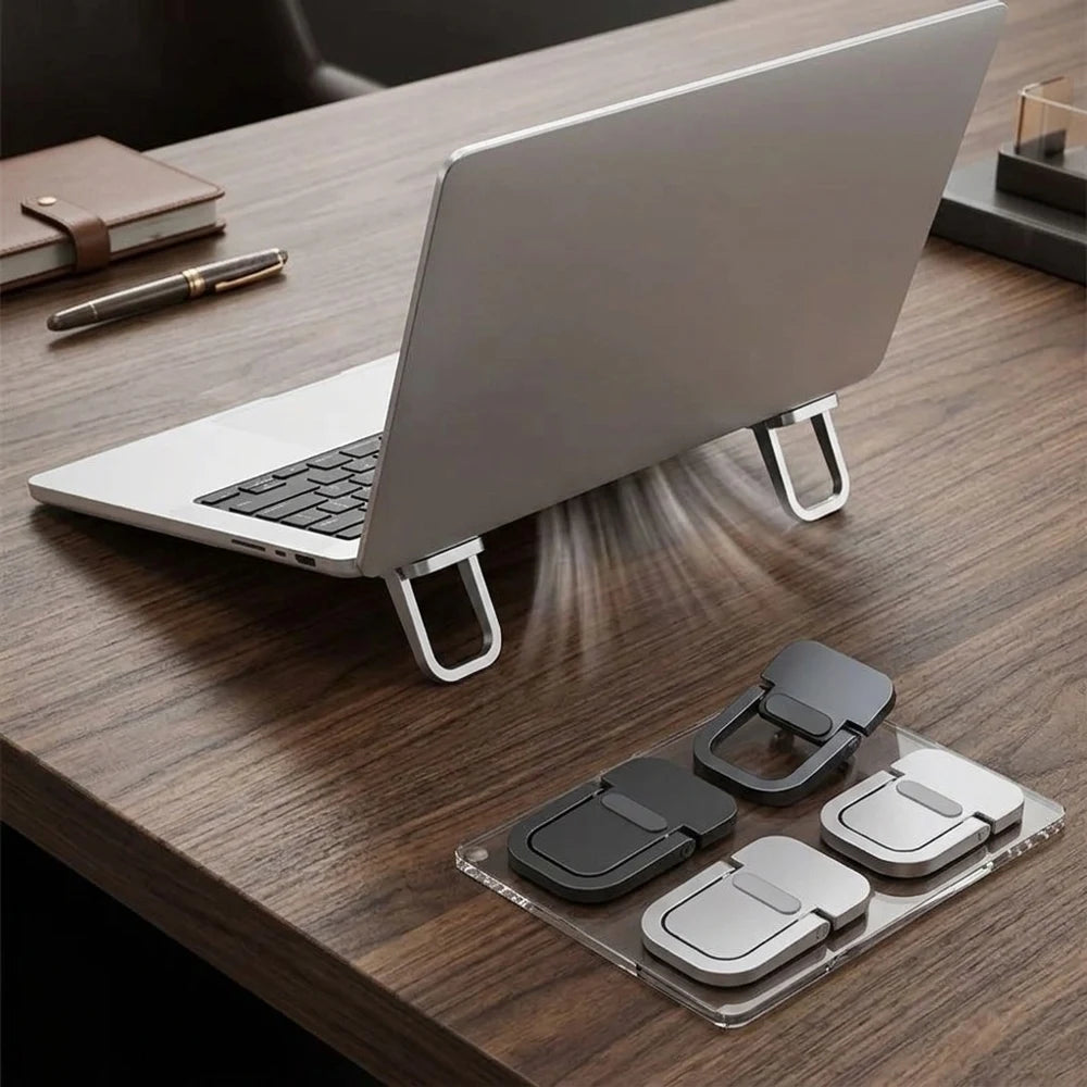 Portable Laptop Cooling & Elevation Feet