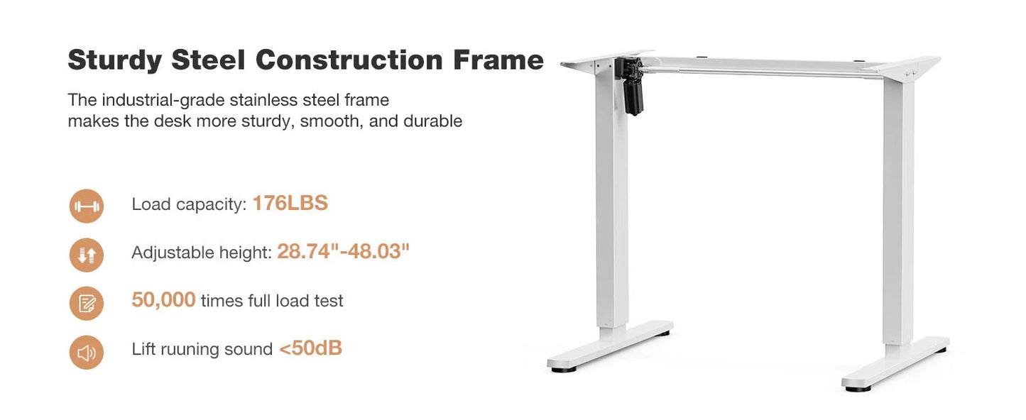 JHK 40x24" Electric Standing Desk