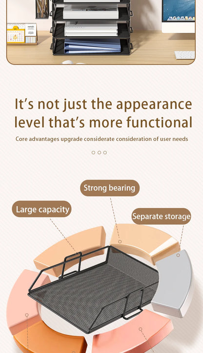 Metal Multi-Tier File Rack