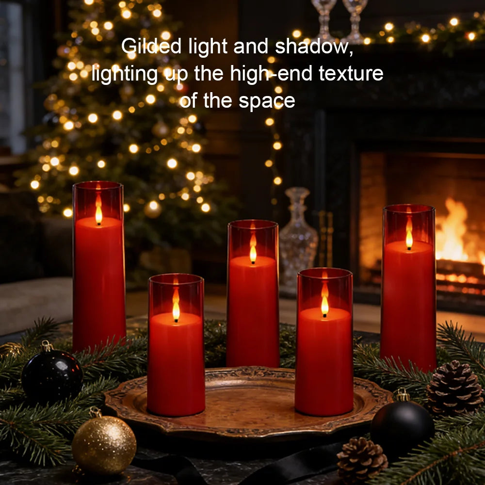 Remote Controlled LED Candles (Set of 5)