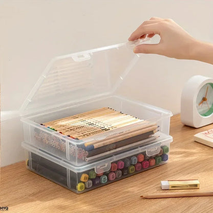 Clear Plastic Pencil Case Organizer