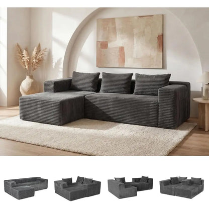 Marlow Deep-Seat Corduroy Sofa