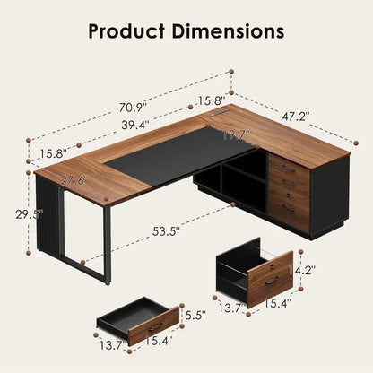 Kensington Executive L-Desk