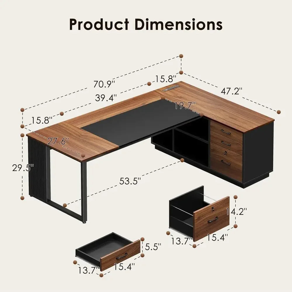 Kensington Executive L-Desk