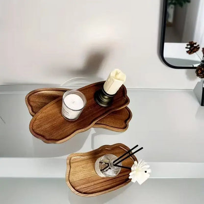 Acacia Wood Bathroom Sink Tray