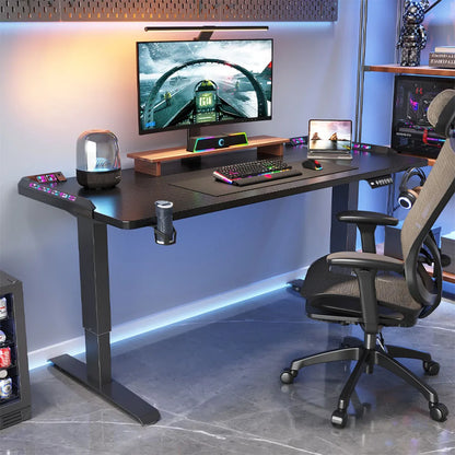 Motorized Electric Sit-Stand Computer Desk