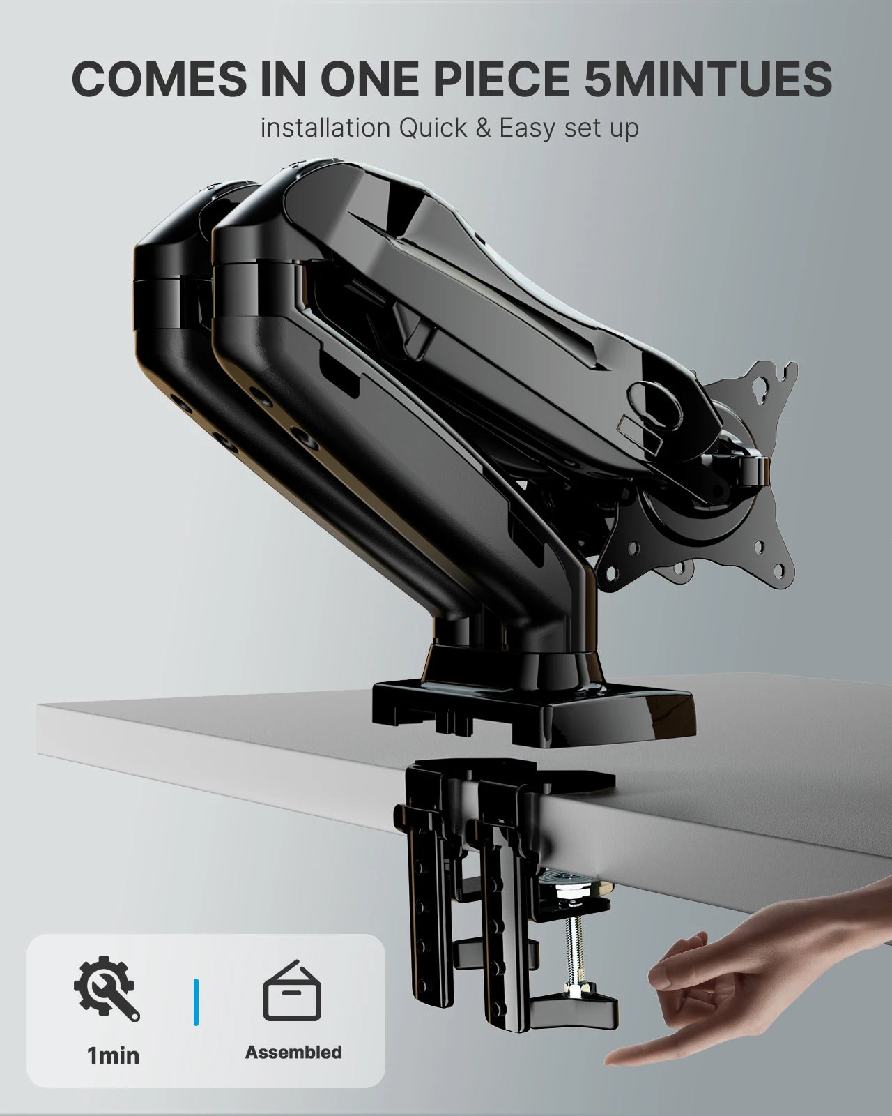 Gaming Dual Monitor Desk Mount