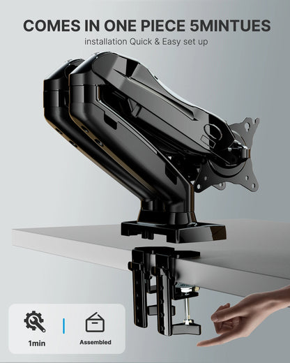 Gaming Dual Monitor Desk Mount