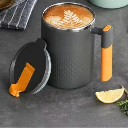 450ml Steel Travel Mug – Leak-Proof Handle