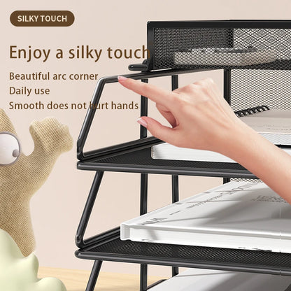 Metal Multi-Tier File Rack