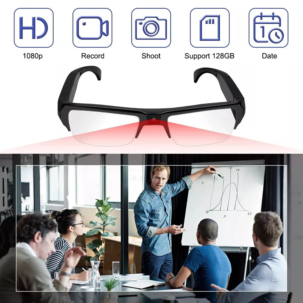 HD Camera Smart Glasses, Hands-Free