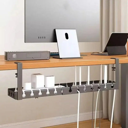Extendable Under-Desk Cable Management Tray