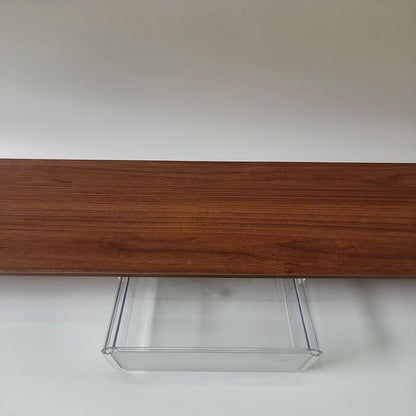 Modern Walnut Monitor Stand with Acrylic Legs