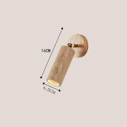 Huangdong Travertine Wabi-Sabi Wall Lamp
