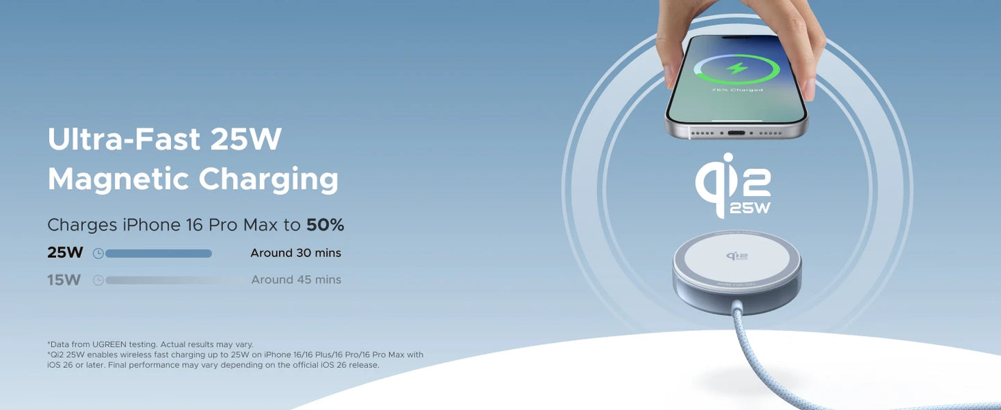 Qi2 Certified Magnetic Wireless Charger