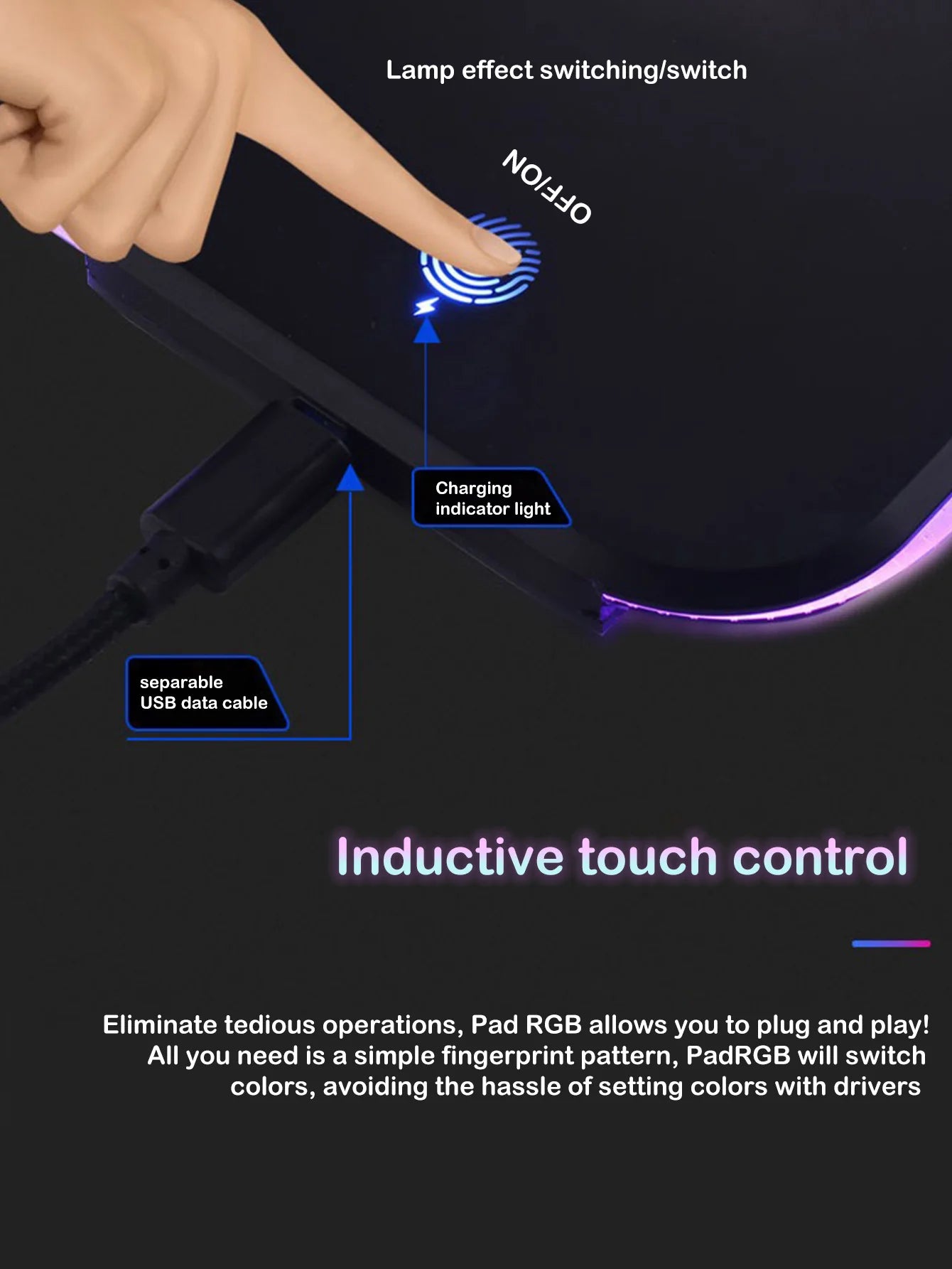 GlowCharge 15W RGB Wireless Pad