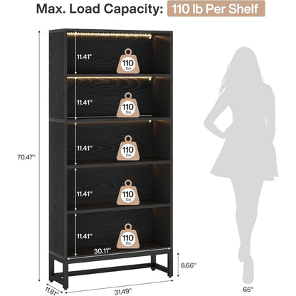 Nightshade LED Tall Bookcase