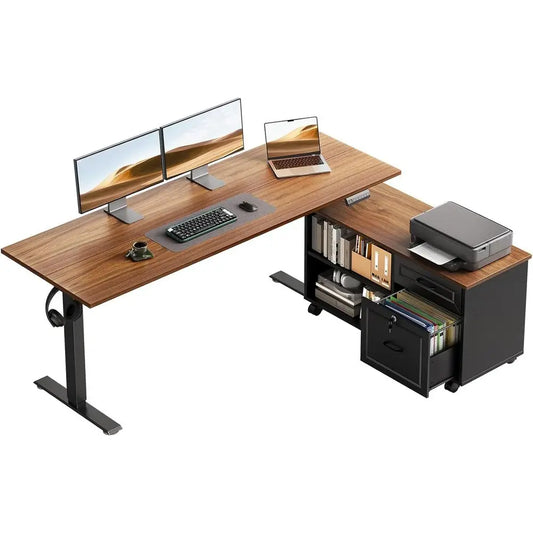 Summit Executive Lift L-Desk