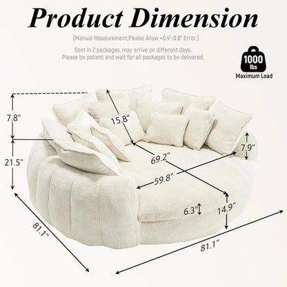Serenade Round Cloud Daybed