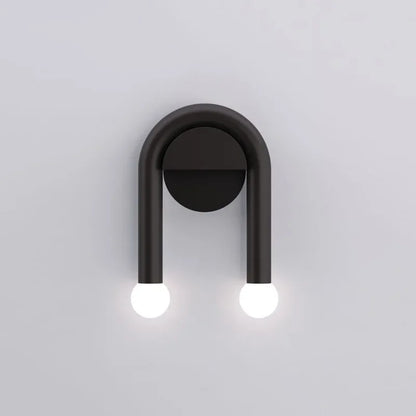 Arcus Matte Black Arched Wall Light